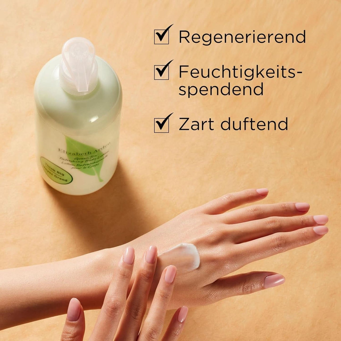 Elizabeth Arden - uppfriskande bodylotion med doft av grönt teextrakt, 500 ml dusch och bad Naty Shop