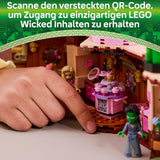 LEGO Wicked Glinda och Elphabas sovrum - Dockhus med 2 mini Witches of Oz-dockor, coola tillbehör inklusive blommor och kläder - Kreativ leksak för tjejer 8+ och fans - 75683 Byggset Besuche den LEGO-Store