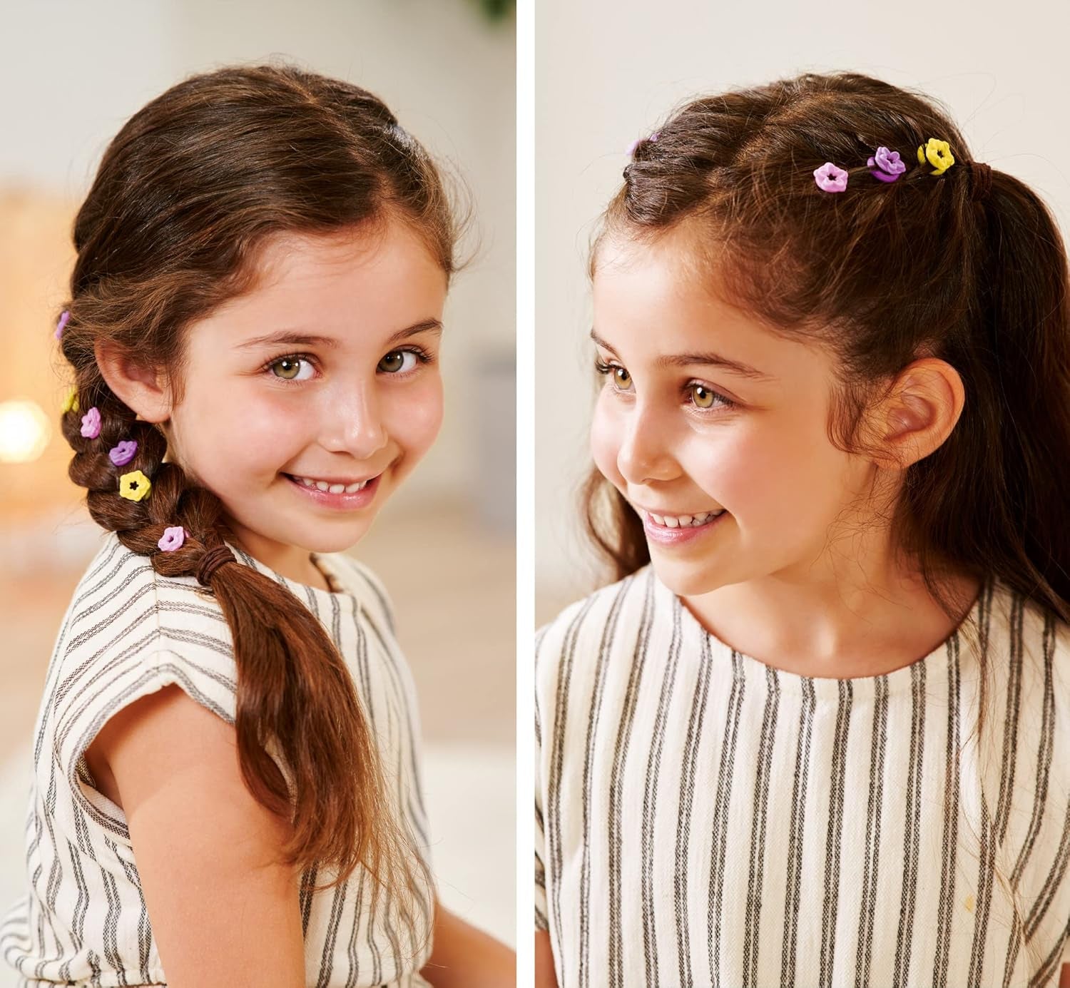Simba 105733640 - Steffi Love Flower Hair, docka med extra långt hår, innehåller 6 klämmor, flättillbehör och kam, 29 cm, 3+ år