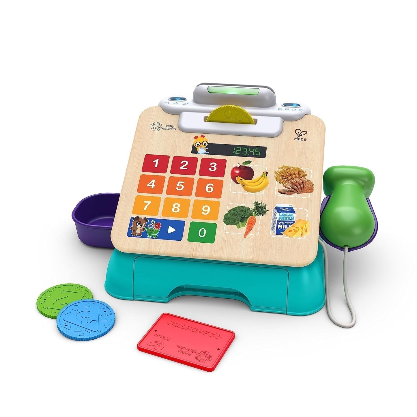 Baby Einstein Toy + Hape Magic Touch Registrera dig för att checka ut, med riktiga ljud och musik, från 9 månader och uppåt Bebe Toys Naty Shop Checkout Register