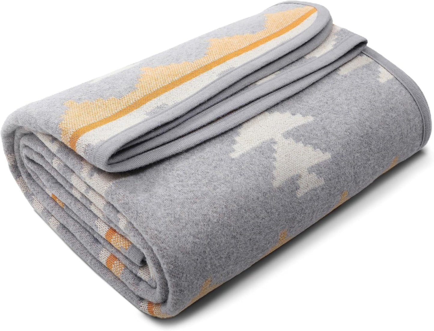 ACUSHLA 200,7X160 Cm, 1,7 kg, filt, yllefilt, varm resefilt, stickad filt, dekorativa filtar för soffa, stol, soffa, säng, vardagsrum, camping, lämplig för alla årstider Ww203 sängar och överdrag Beuche-Store den ACUS 6"