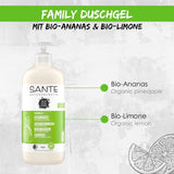 SANTE Natural Cosmetics Uppfriskande duschgel med citrusdoft, 950 ml dusch och bad Naty Shop