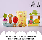 LEGO DUPLO Min första ekologiska marknad, leksaksbutiksset för pojkar och flickor, pedagogisk leksak för småbarn från 1,5 år, frukt- och grönsakstillbehör 10983 Byggset Besuche den LEGO-Store