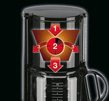 Braun KF 47 BK espressomaskin - Espressomaskin med filter och glaskaraff för klassiskt filterkaffe, aromatiskt kaffe tack vare OptiBrew-systemet, anti-droppsystem, automatisk avstängning, svart