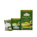 Ahmad Tea - Grönt te - Smakförseglade individuellt förpackade tepåsar med 2 g te per portion - 20 bandade tepåsar (paket med 2)