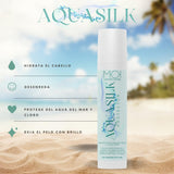 AQUA SILK Hårkräm för sommaren, skyddar håret från havet och klor, siden och aloe vera, M-O-I Hårvård | 100 ml Naty Shop hårmask
