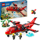 LEGO City Brandbekämpningsplan, Leksaksflygplan Brandmansset för barn, Byggset med 3 brandmansfigurer och brandlandskap, Bra presentidé för pojkar och flickor 6 år gamla 60413 Byggset Besuche den LEGO-Store Single