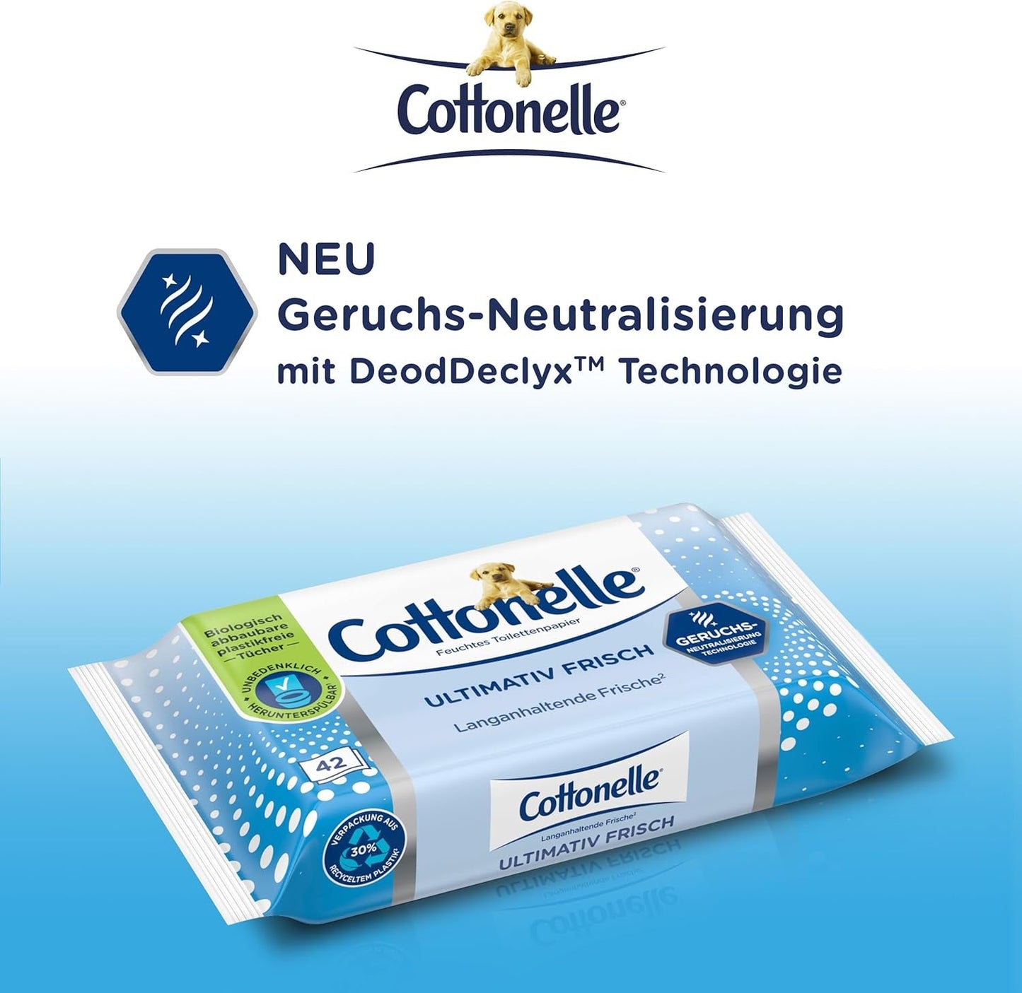 Våtservetter, Ultimate Fresh, 12 X 42 Wipes, Deodycylx Technology, Hudvänlig, Alkohol- och färgfri, Känslig, Biologiskt nedbrytbar