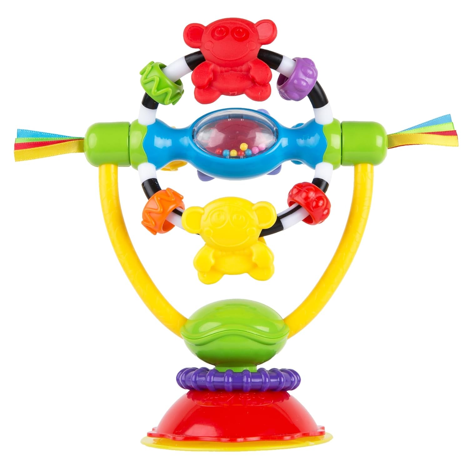 Playgro Rattle Super Shaker - rattle ball för bebisar - rattle ball - rattle ball för barn - rattle ball - motorik - babyleksak - motorik för bebisar - färgglada Bebe Toys Naty Shop Roterande skallra med sugkopp