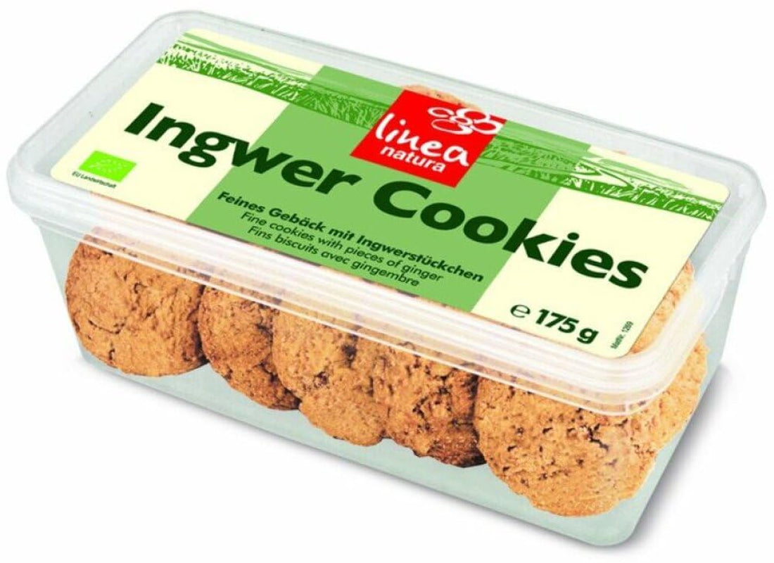 Ekologiska ingefärakakor, förpackning med 6 (6 x 175 g)