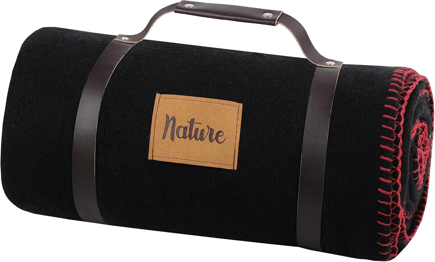 Fleecefilt Dawson - svart - storlek 130 X 150 cm - stor mjuk och varm filt för soffan eller sovrummet - sängöverdrag - perfekt för hem och picknick Filtar och täcken Naty Shop Standardtitel