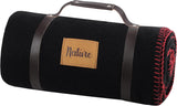 Fleecefilt Dawson - svart - storlek 130 X 150 cm - stor mjuk och varm filt för soffan eller sovrummet - sängöverdrag - perfekt för hem och picknick Filtar och täcken Naty Shop Standardtitel