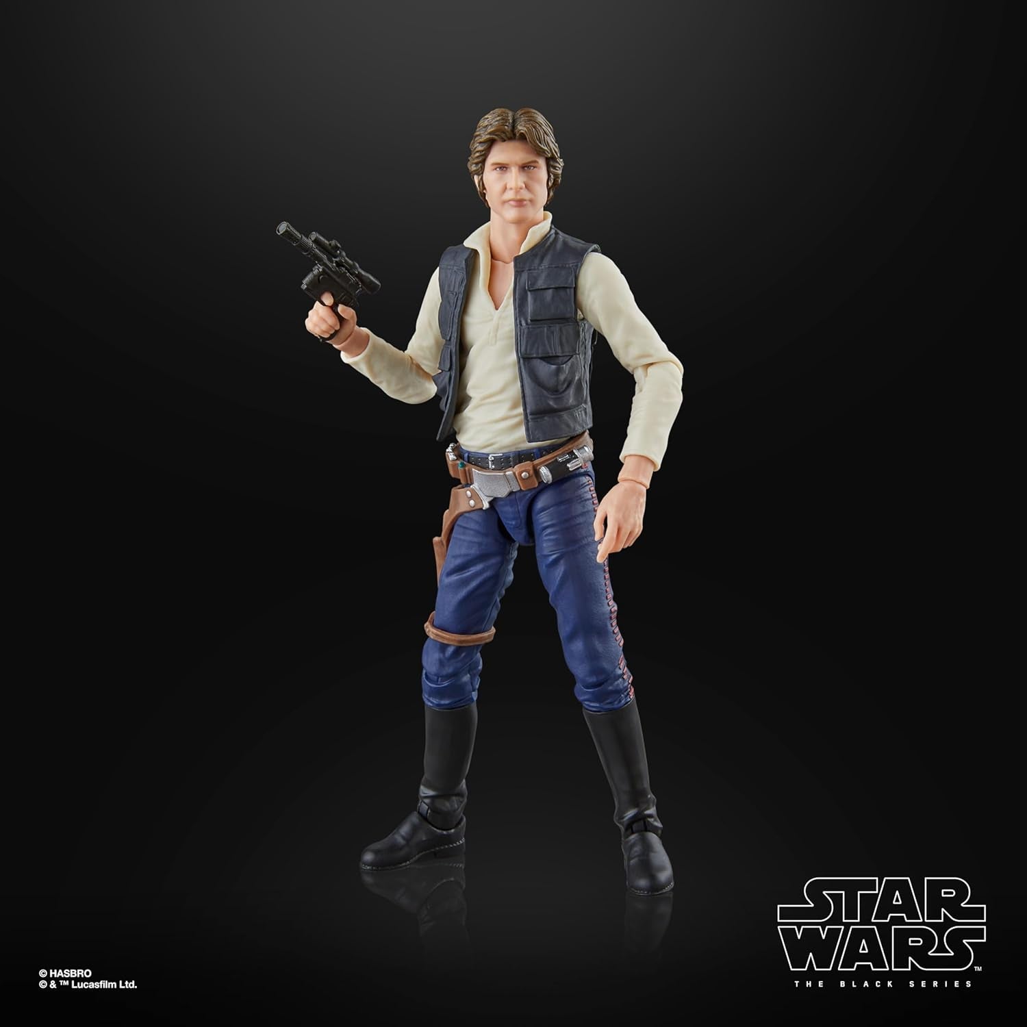 Star Wars The Black Series Han Solo, Star Wars: A Hope Premium Collectible Actionfigur (15cm) Actionfigurer Naty Shop