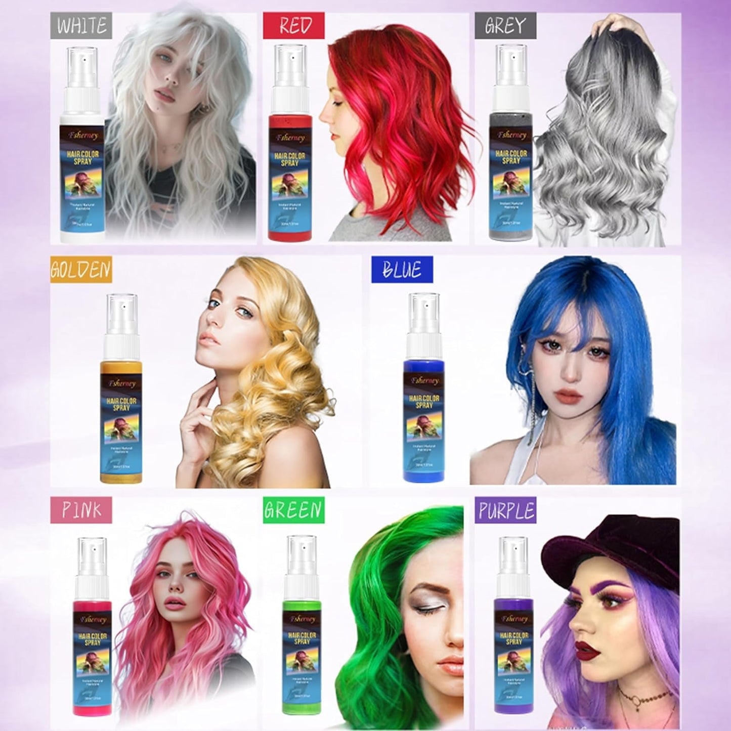 Hårsprayfärg - 30 ml tillfällig grön hårfärgsspray, naturlig hårfärgning tillfällig hårfärgsspray, tvättbar hårfärg för fest Cosplay Halloween (grön) Naty Shop hårfärgning