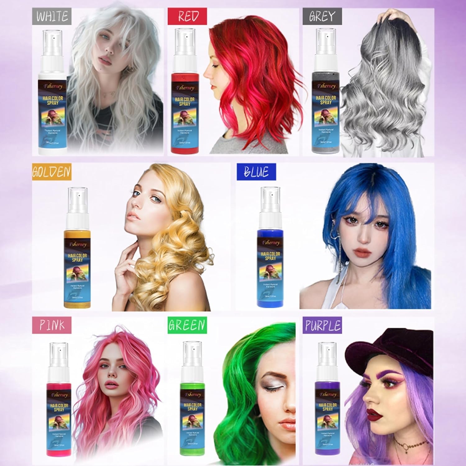 Hårsprayfärg - 30 ml tillfällig grön hårfärgsspray, naturlig hårfärgning tillfällig hårfärgsspray, tvättbar hårfärg för fest Cosplay Halloween (grön) Naty Shop hårfärgning
