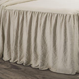 Lush Decor Volanger Kjol Sängkläder Set 3 delar Lyx Farmhouse Sängkläder Set Elegant charmig volanger detalj Tidlös stil och klassisk design Mjuk och lätt King Size Lush Decor sängar och täcken
