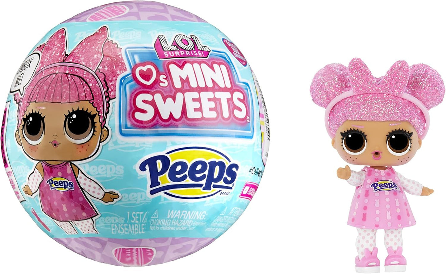 L.O.L. Överraskning! Loves Mini Sweets Peeps - Cute Bunny - Limitierte Auflage mit Frühlingsthema - Sammlerpuppe mit 7 Überraschungen - Für Mädchen, Jungen und Sammler ab 4 Jahren