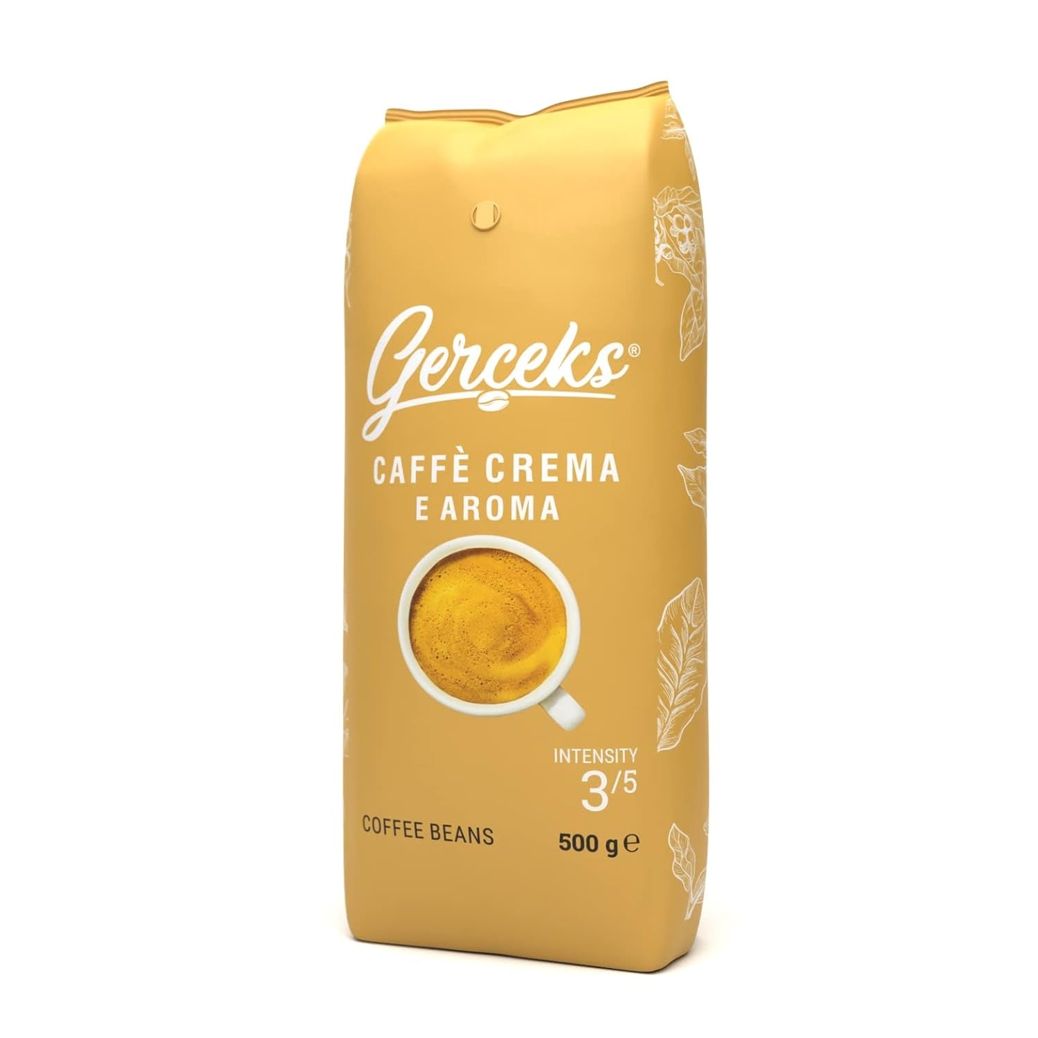 Caffe Crema E Aroma Kaffeebohnen 2kg (4x500g), Barista Kaffee schokoladig und säurearm, Espressobohnen kräftig, Bohnenkaffee mit Arabica und Robusta, fin Crema, ideal für Milchkaffee