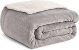 Kono Sherpa fleece filt, 150 X 200 Cm, Mjuk, Mysig, Fluffig, Vändbar, Mikrofiber, fasta filtar för säng, soffa, soffa (marinblå, dubbel/dubbel) Sängar och filtar Besuche den KONO-Store Grå Twin/Dubbel