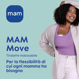 MAM Move Dubbel bröstpump, portabel, 3 driftlägen och 5 intensitetsnivåer Tillbehör Mat och amning Bebe Naty Shop