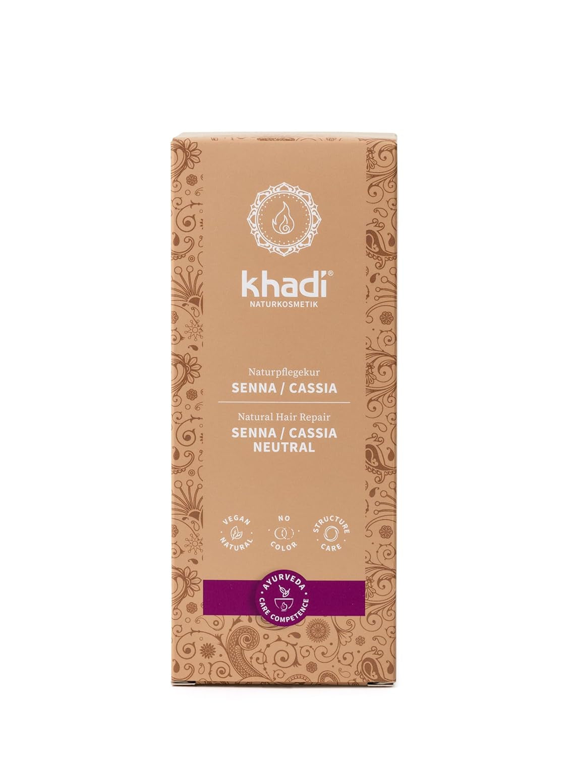 khadi GOLDBRAUN växtbaserade hårfärger ljus bärnstensfärgad till mjuk glänsande gyllene brun hårfärg 100 % växtbaserade naturliga naturliga vegancertifierade naturliga kosmetika 100 g Naty Shop Neutral Senna/Cassia Hårfärg 100 g (1 förpackning) Enkel