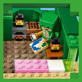 LEGO Minecraft The Turtle Beach House Leksakshus med tillbehör för flickor och pojkar från 8 år, set med djur och karaktärer från videospelet, present till spelare 21254 Byggset Besuche den LEGO-Store