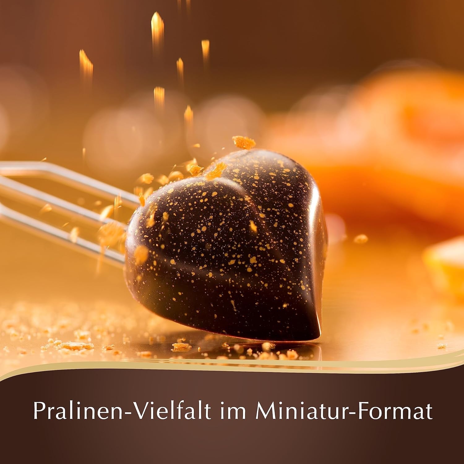 Choklad - Mini Mörk Choklad Praliner | 90 g | Box med 18 praliner, vardera i 6 läckra sortiment | Chokladpresent | Chokladpresent (paket med 4)