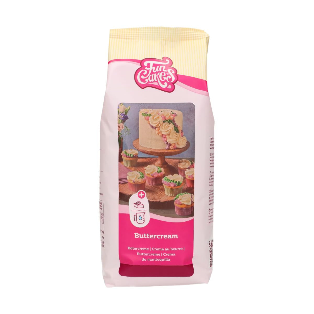 Funcakes Mix Für Buttercreme: Einfach Zu Berübenen, Cremig, Perfekt Zum Dekorieren, Abdecken Und Füllen Von Kuchen, Belag Auf Cupcakes, Halal., 1 Kg Mix för bakning och matlagning Naty Shop 1 Kg (1Er Pack) Vanilj.
