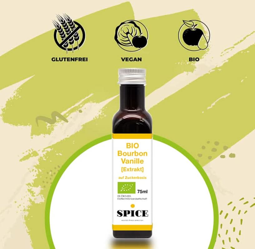 SPICE BIO Bourbon vaniljextrakt, 75 ml Aromas Naty Shop