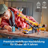LEGO City Mobil byggkran Byggleksak för pojkar och flickor Kreativa barn Present Lång förlängbar arm 4 Minifigurer för byggnadsarbetare för rollspel 60409 Byggset Besuche den LEGO-Store