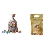Sortiment Lindt Choklad LINDOR | 1371 g, Klassisk | ca. 80 bollar choklad (mjölk, vit, mörk 60%, hasselnöt) | Bulkförpackning, 1 kg
