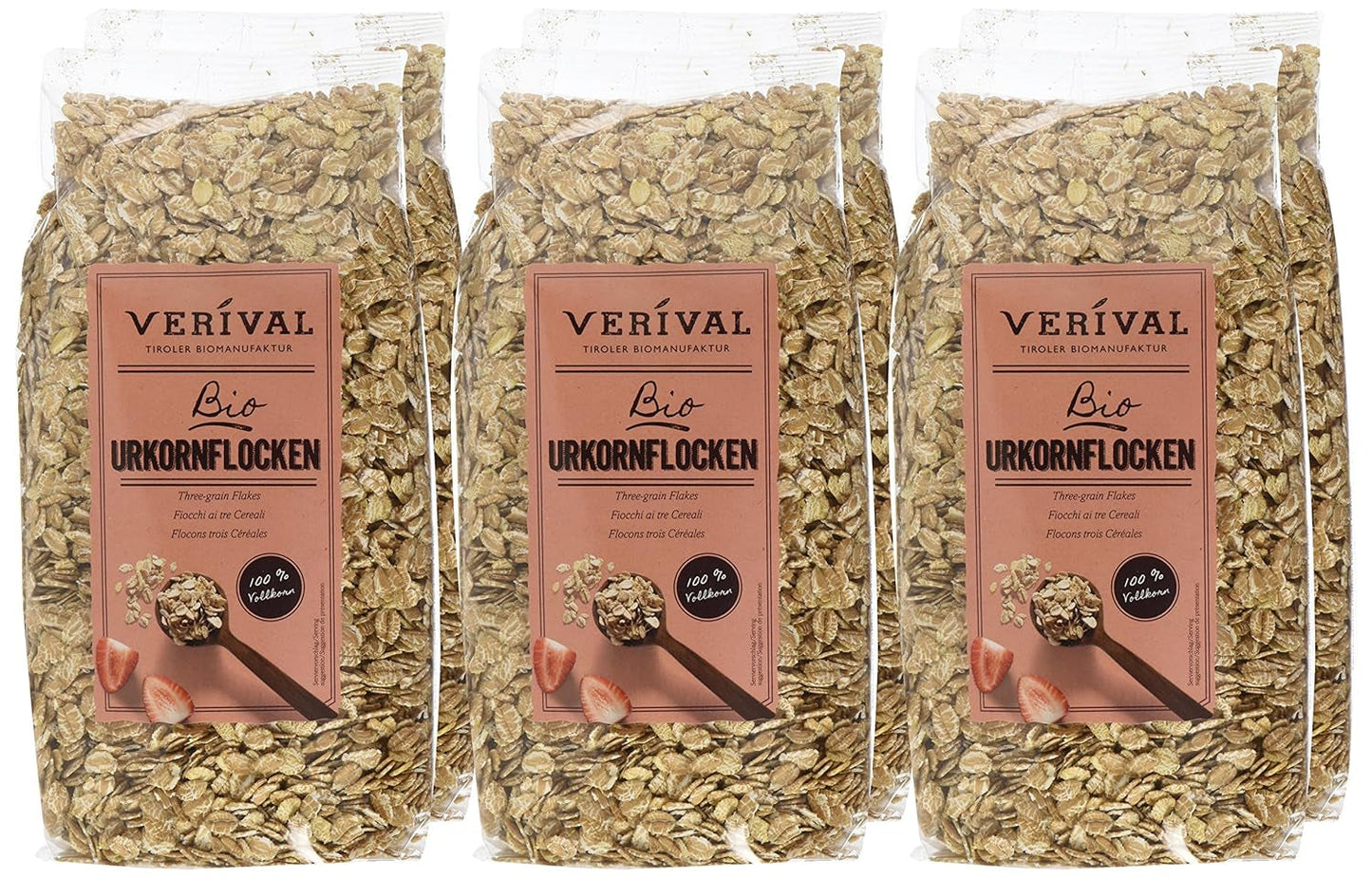 Verival Urkornflocken - Bio, 6Er Pack (6 X 500 G) Spannmål Naty Shop