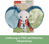 Fisher-Price Giant Ear Elephant - Bedårande mjuk plyschleksak med extra stora öron, gjord av 90 % återvunnen plast och FSC-certifierad förpackning, för bebisar från 3 månader och uppåt, HKD63 Bebe Toys Naty Shop