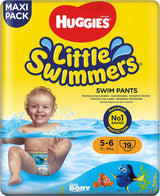 Huggies Little Swimmers storlek 5/6 simblöjor (12-18 kg), 1 förpackning med 19 stycken