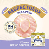 KLEENEX Dermo Douceur 4230420 Toalettpapper, 24 rullar (4 X 6 rullar) vitt, 24 Unité (Lot Of 6)