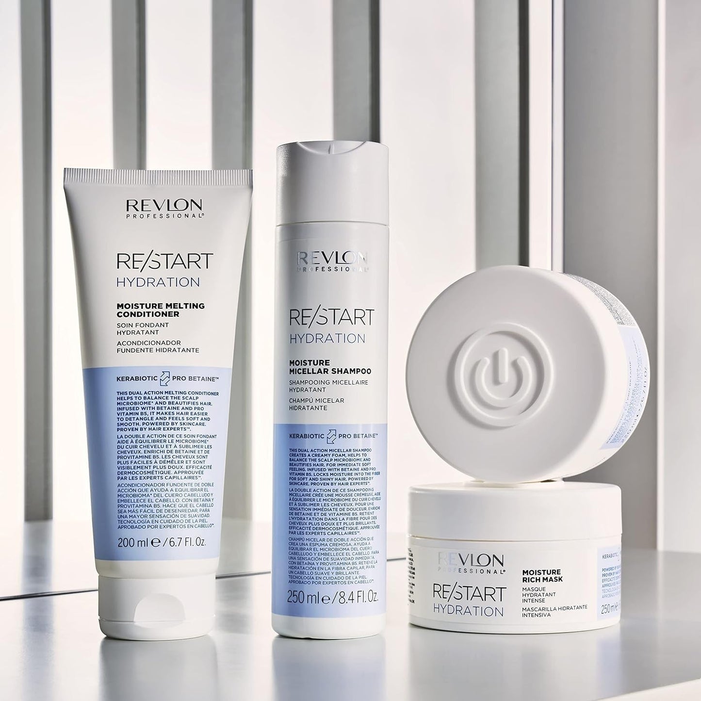 RE/START Hydration Moisture Rich Mask 250ml Hydrating Hair Mask för torrt hår Långvarig Rich Care Mask Regenererande Anti-Frizz Hair Mask Naty Shop Hair Mask