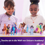Unicorn Academy AVA och Unicorn Leaf Set - Originalfigurer ca 12 cm höga från den populära Netflix-serien Med två tillbehör och hårborstar För fantasifullt rollspel, för barn från 4 år och uppåt Actionfigurer Naty Shop
