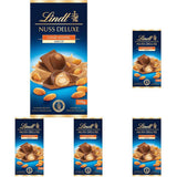 Lindt Choklad | NUT DELUXE Chokladkaka med mjölk och mandel | 110g | Mjölkchoklad med rostad mandel i en slät mandelkräm | Chokladkaka