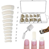 Sun Garden Nails monofasisk transparent gel 30ml + låda med 100 tips + lim för tips 7ml