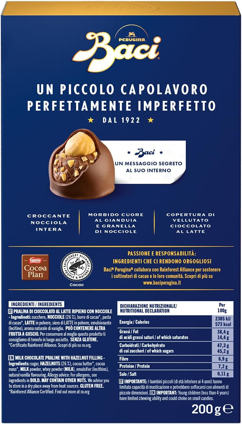 Choklad med mjölkchoklad och hasselnötsfyllning, 200g ask