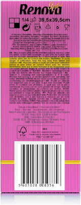 Renova pappersservetter, Fuchsia, 40 servetter, stora, 2 lager