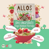 Allos osötad fikon- och hallongröt, set 6 x 500 gram spannmål Naty Shop