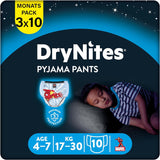 HUGGIES Drynites nattblöjor, för pojkar 4-7 år (17-30 kg), 30 st Naty Shop