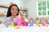 Disney Princess Color Reveal - 6 överraskningsvattenaktiverade dockor, tillbehör, för barn från 3+, Ariel, Tiana, Mulan, Askungen, Belle, Aurora, HPX39