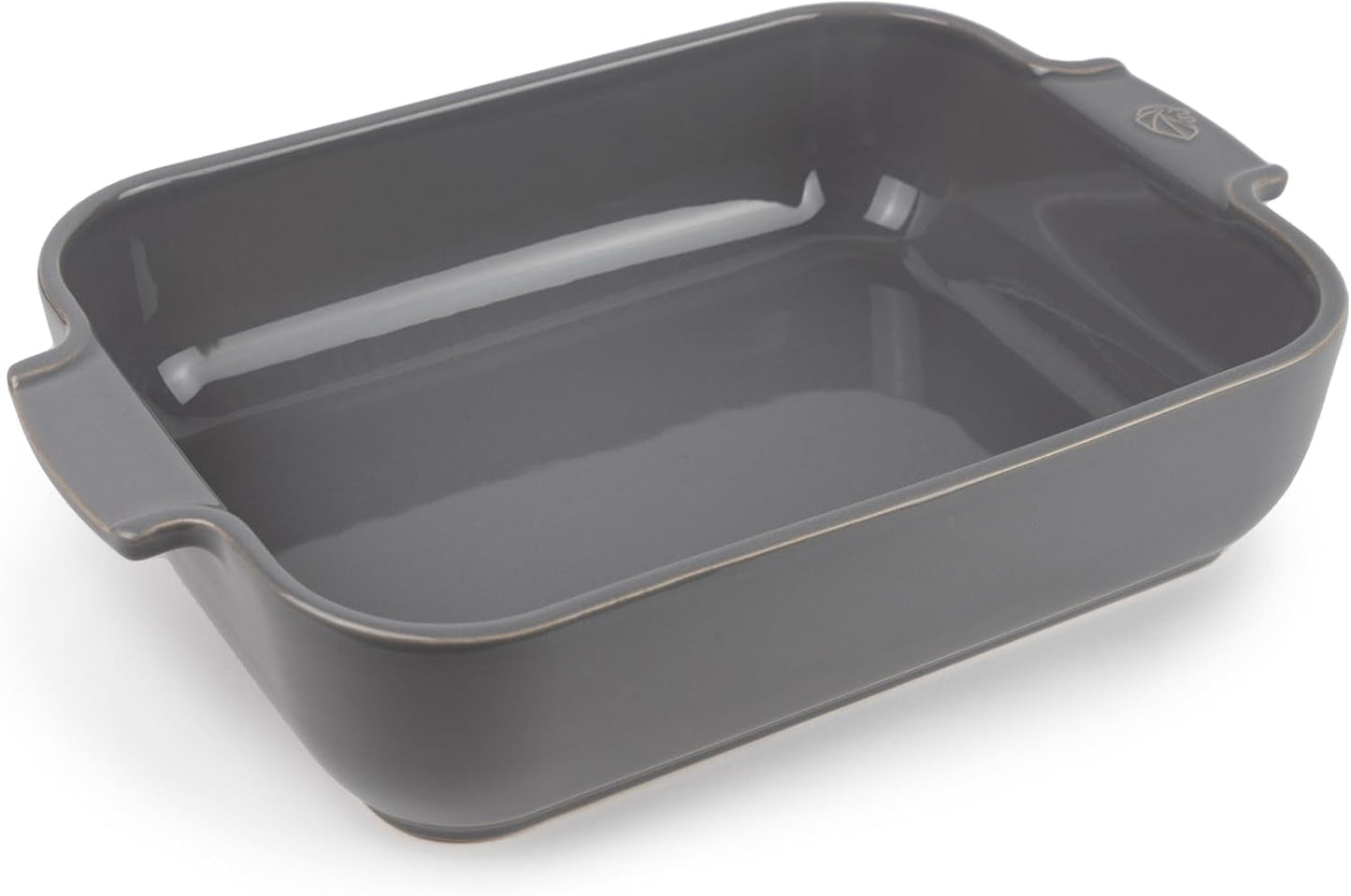Peugeot Appolia Rechteckige Auflaufform Mit Griffen, Keramik, Schiefer / Grau, 7,2X31X21,7 Cm, Fassungsvermögen: Ca. 2 L, 60060 Formar och plåtar för bakning Naty Shop Hellgrau