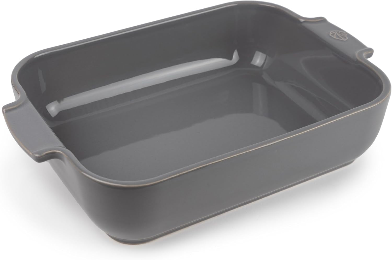 Peugeot Appolia Rechteckige Auflaufform Mit Griffen, Keramik, Schiefer / Grau, 7,2X31X21,7 Cm, Fassungsvermögen: Ca. 2 L, 60060 Formar och plåtar för bakning Naty Shop Hellgrau