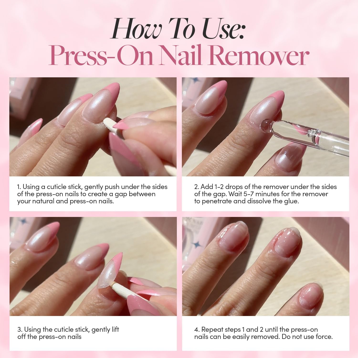Pressande nagelborttagare