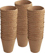 Windhager plantkrukor, 48 stycken, diameter 8 cm, brun, utan torv, 04343