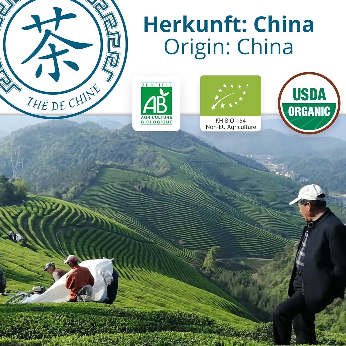 Khla - Ekologiskt oolongte 100 g - Blått te - Naturligt löst te - Ekologiskt asiatiskt te - Löst och skuret - ört- och infusionste - Från Kina