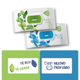 MilleusiPiu Maxi med lock, 64 våtservetter, 64 enheter